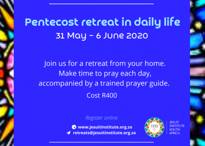 Pentecost Online Retreat in daily life